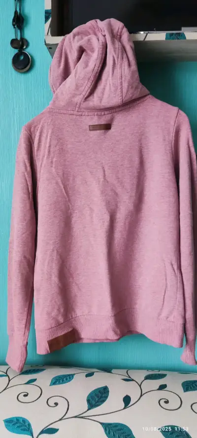 Polerón con capucha rosa Naketano talla M - miniatura 4