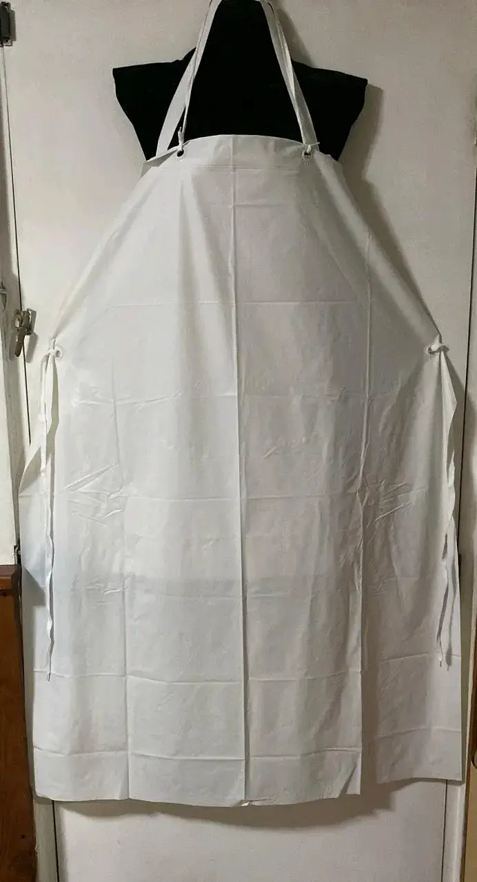 Delantal de blanco impermeable