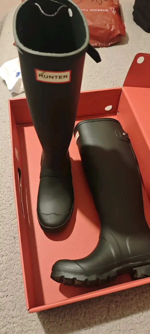 Botas de lluvia negras Hunter para mujer - 4