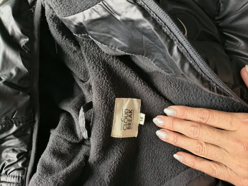 Chaqueta acolchada negra talla 16Cloud Break - 2
