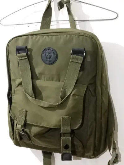 Mochila Saxoline verde con múltiples bolsillos - miniatura 2