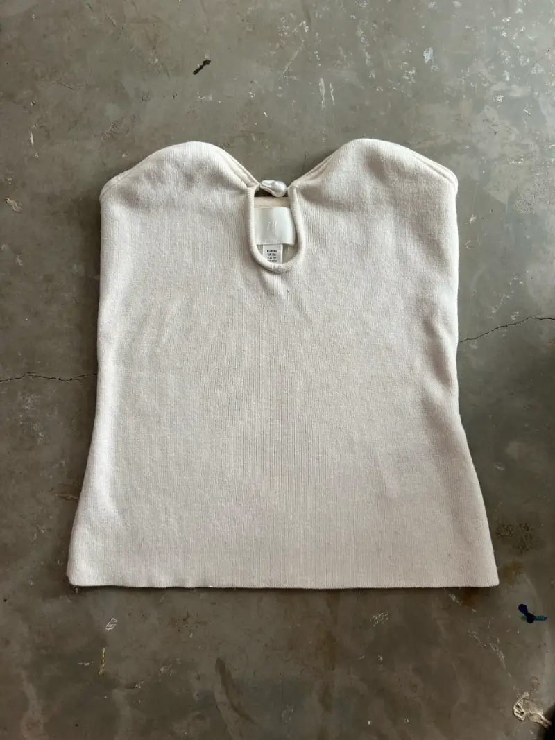 Polera sin mangas blanca H&M