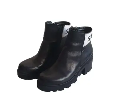 Botines de cuero negro RICKY SARKANY SKNY - miniatura 2