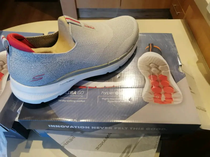 Zapatillas Skechers Go Run Motion Hombre Blancas - 6