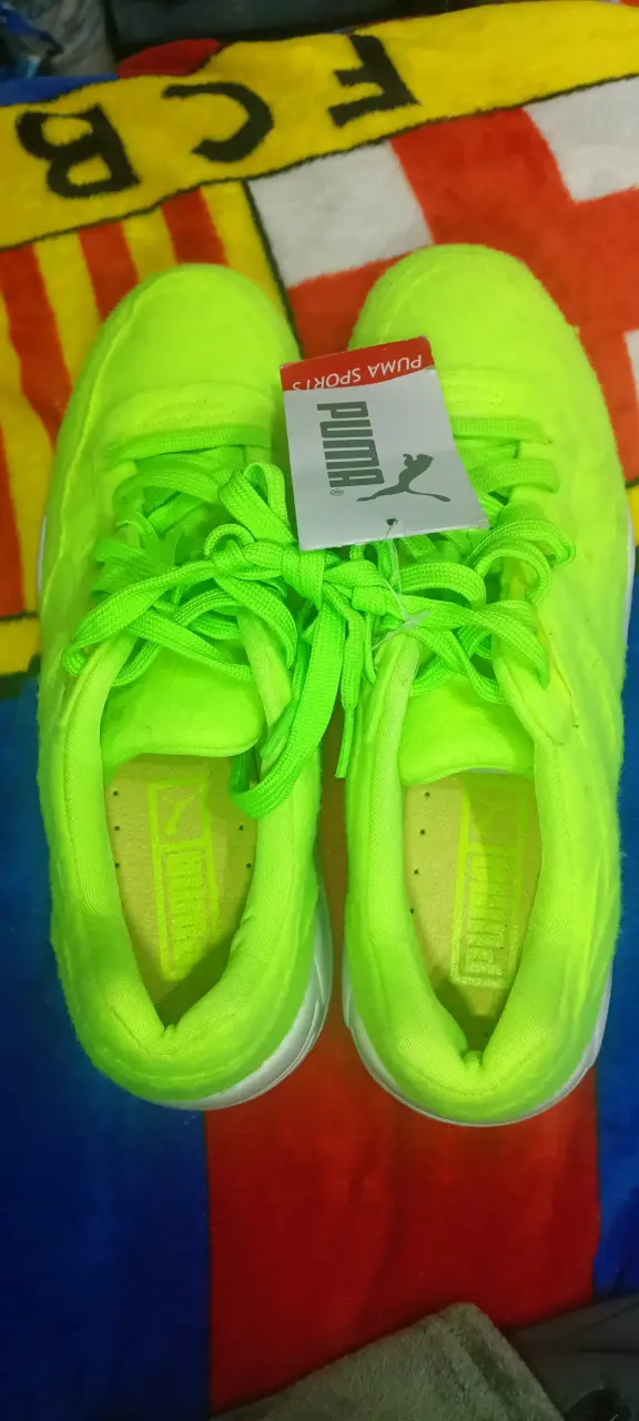 Zapatillas deportivas Puma verde neón - 1