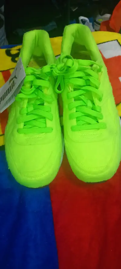 Zapatillas deportivas Puma verde neón - miniatura 5