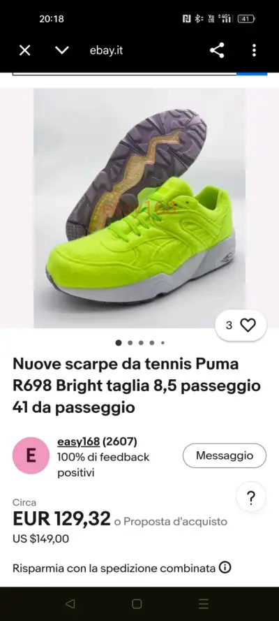 Zapatillas deportivas Puma verde neón - miniatura 6