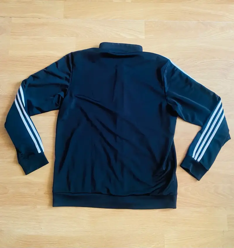 Chaqueta deportiva negra Adidas con cierre - 3