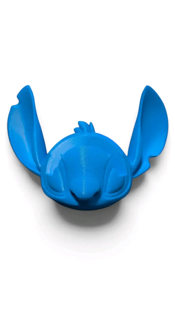 Soporte de gafas azul con diseño de personaje stit