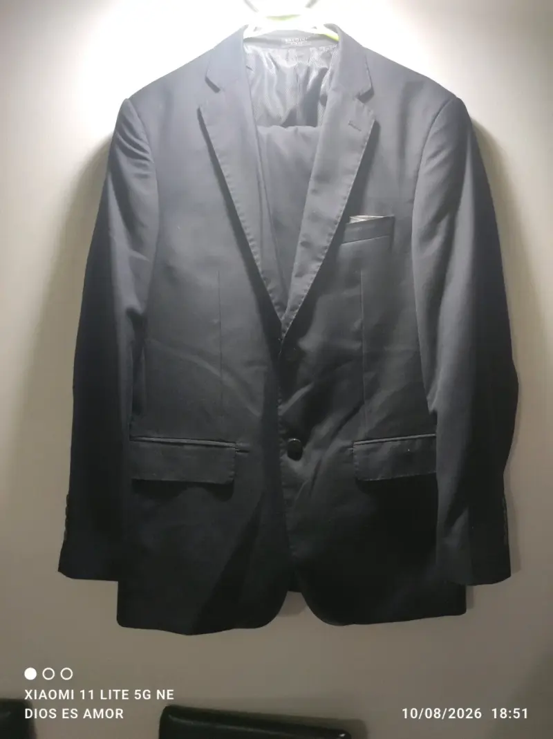 Blazer negro para hombre talla 46 - 1