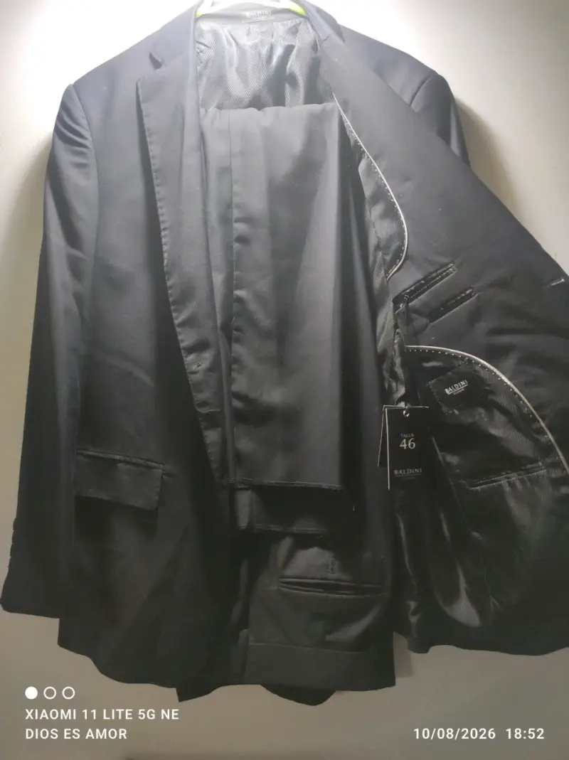 Blazer negro para hombre talla 46 - 4
