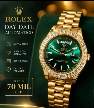 Reloj Rolex automático Dorado cristal zafiro - miniatura 1