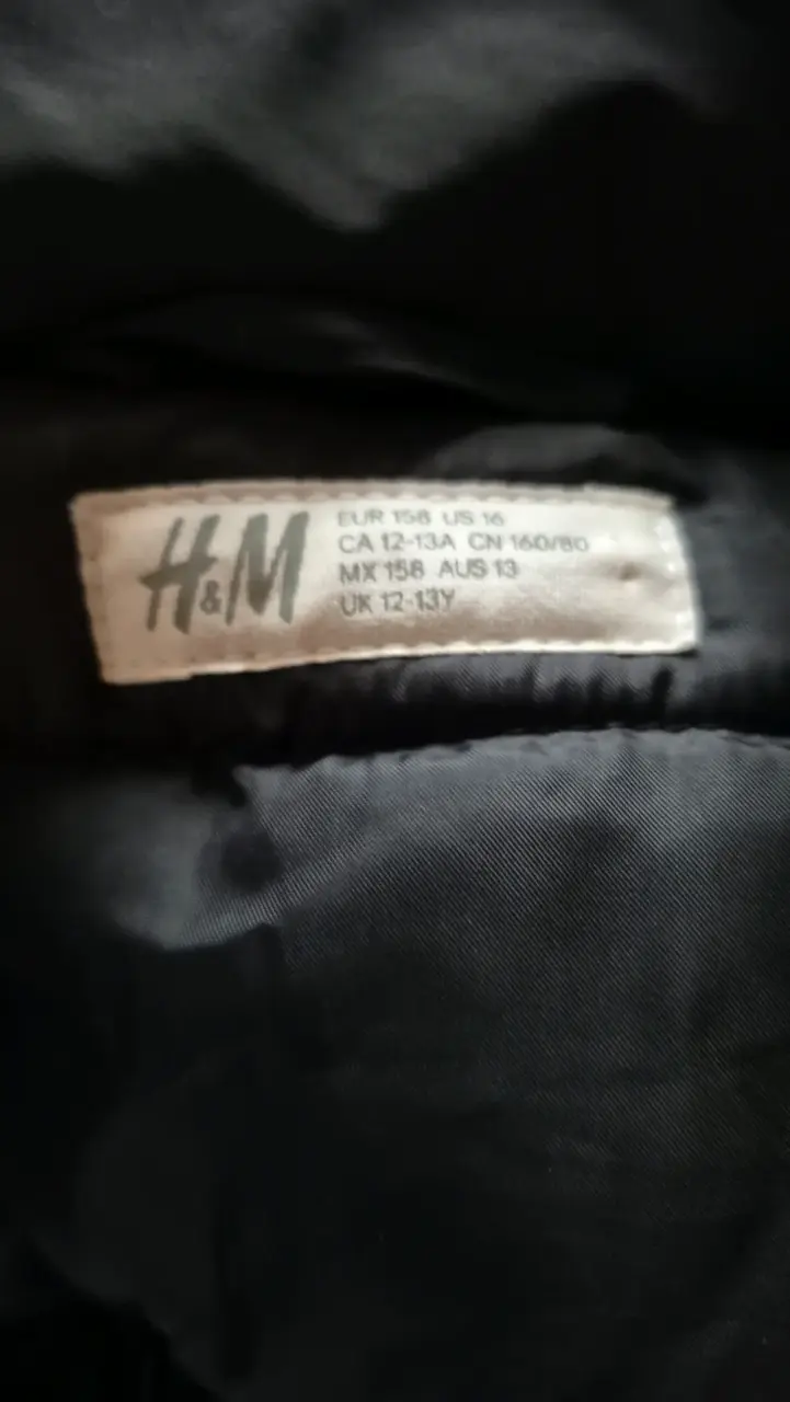 Chaqueta negra acolchada para niño H&M - 3