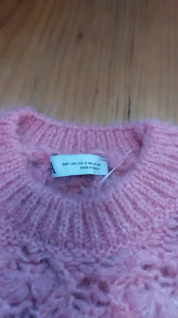 Suéter de punto rosa Zara para mujer - 2