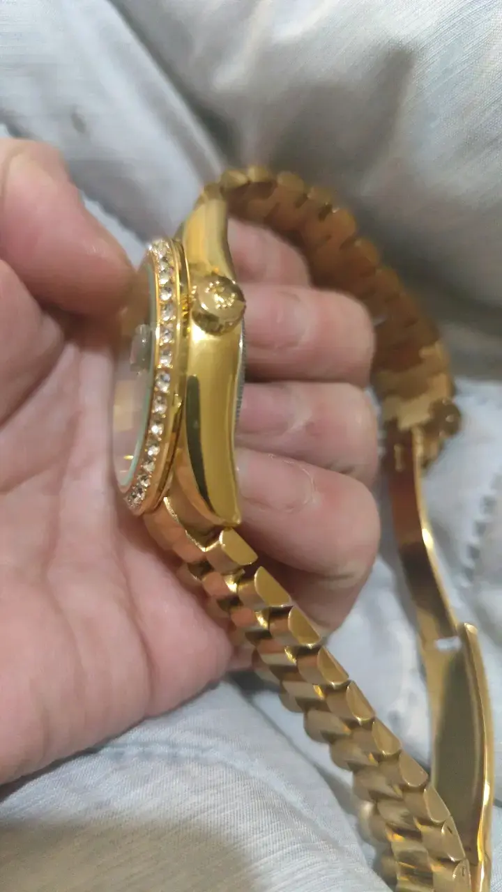 Reloj Rolex automático Dorado cristal zafiro - 2