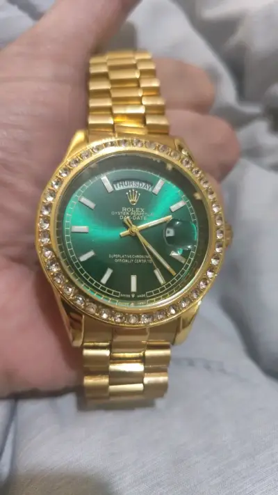 Reloj Rolex automático Dorado cristal zafiro - miniatura 5