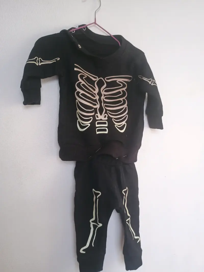 Conjunto de algodón de esqueleto para niño