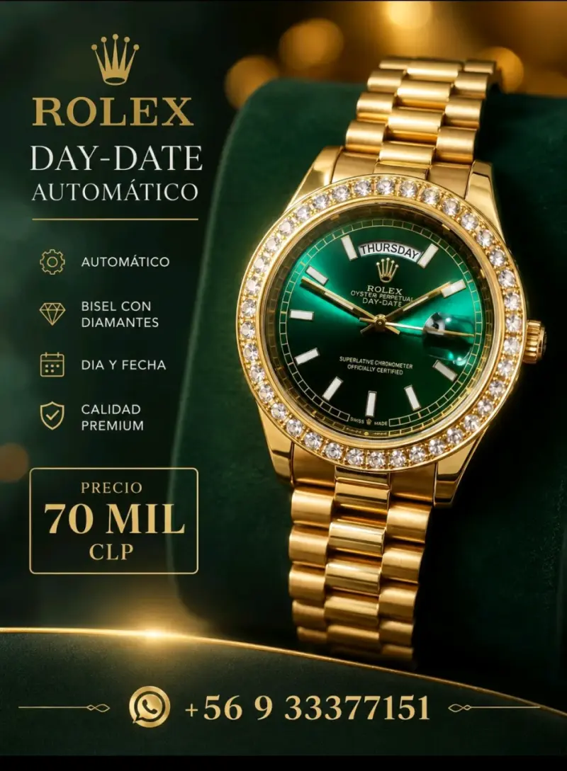 Reloj Rolex automático Dorado cristal zafiro - 6