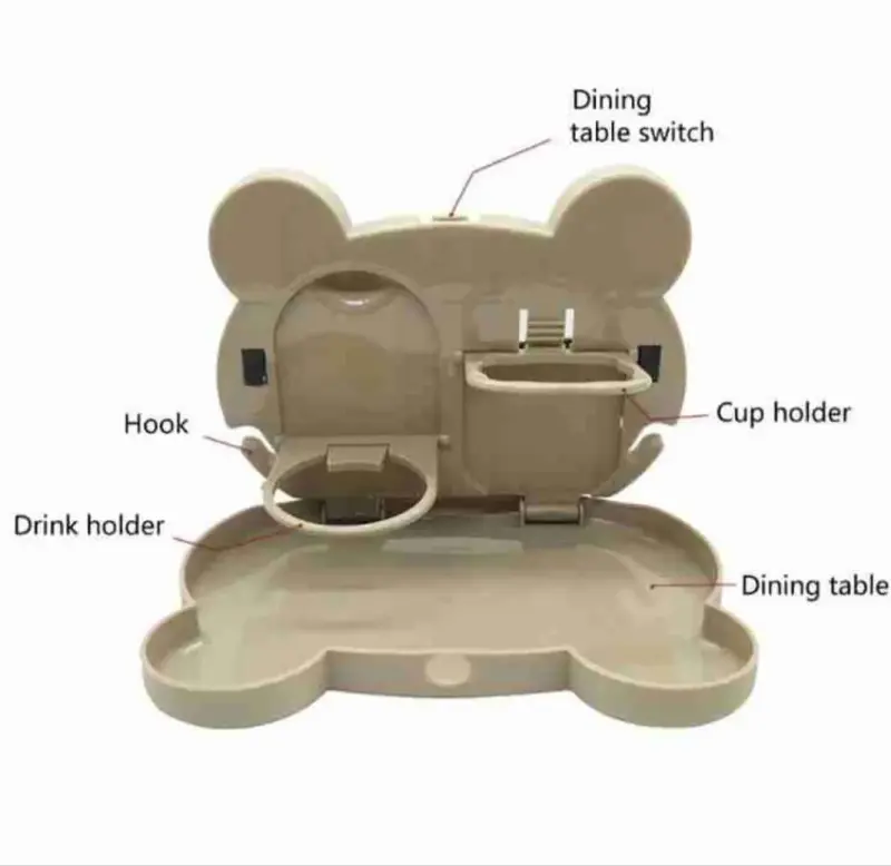 Mesa plegable para auto diseño panda - 3