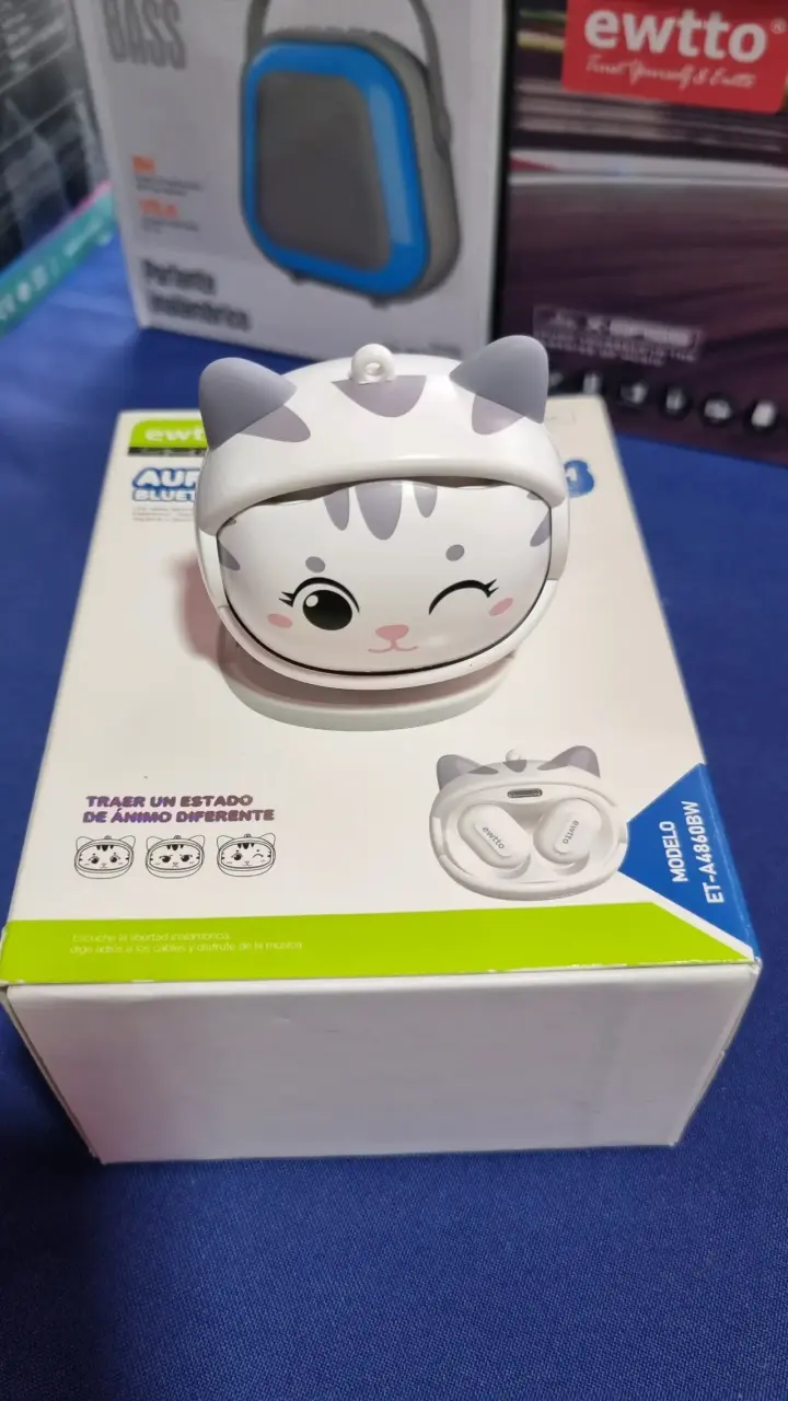Auriculares Bluetooth Ewtto Gato Inalámbricos - 3