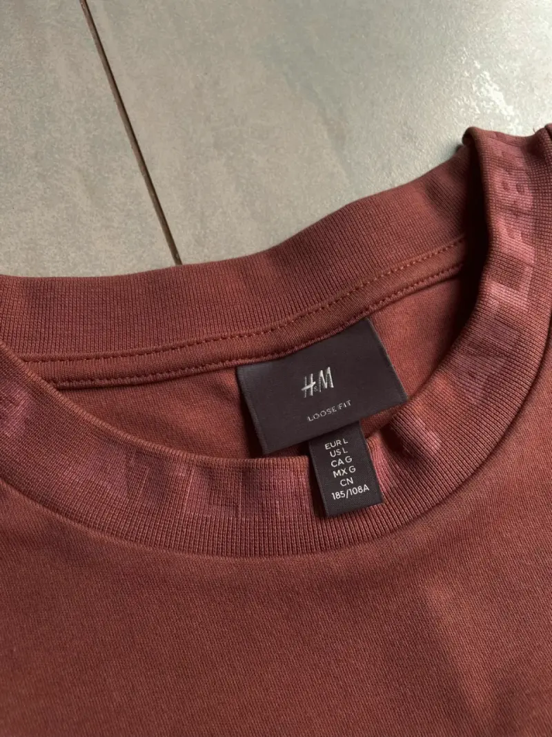 Polera color terracota H&M Loose Fit - 3