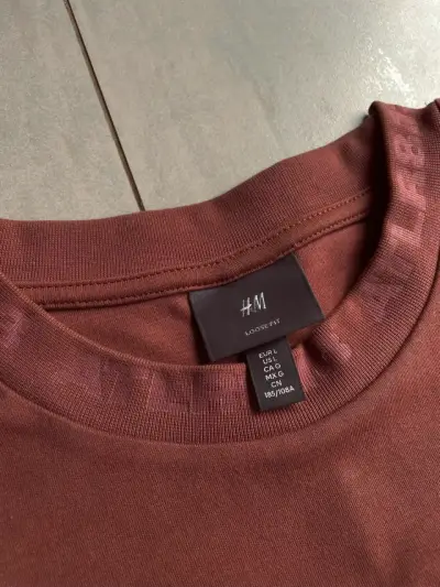 Polera color terracota H&M Loose Fit - miniatura 3