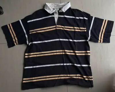 Polera Polo Rayada H&M Oversized Fit - miniatura 2