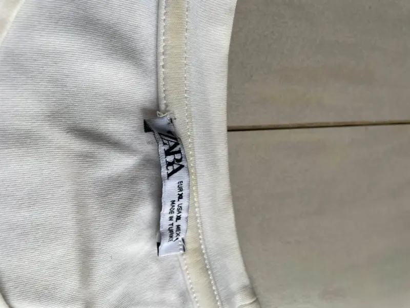Polera blanca básica Zara para hombre - 2
