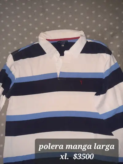 Polera de rayas manga larga University Club XL - miniatura 1