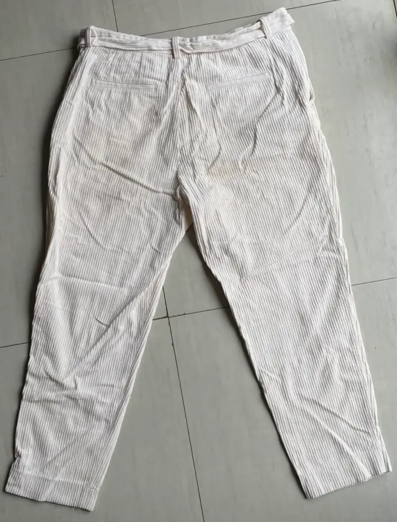 Pantalones blancos a rayas Zara para hombre - 2