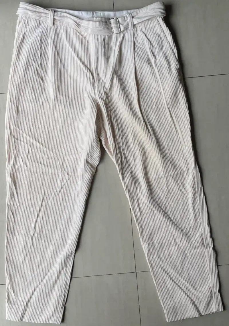 Pantalones blancos a rayas Zara para hombre - 3