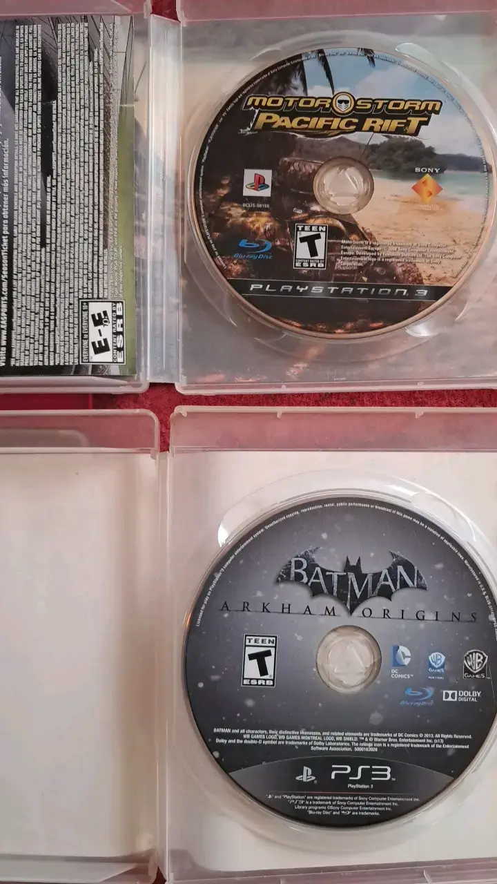 Lote de Juegos PS3: Need for Speed, MotorStorm, Dragon Ball Z, Batman - 3