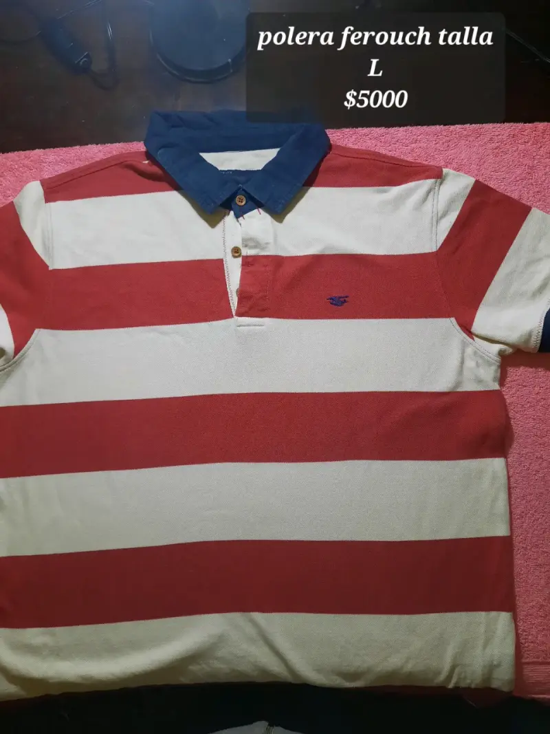 Polera Ferouch a Rayas Talla L - 1