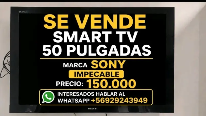 Smart TV Sony 50 pulgadas impecable