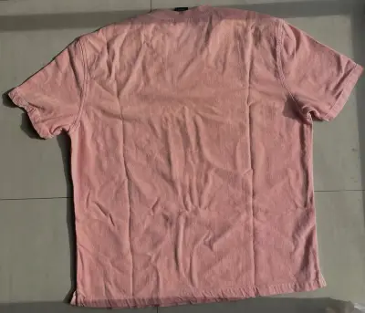 Polera rosa de algodón para hombre - miniatura 1