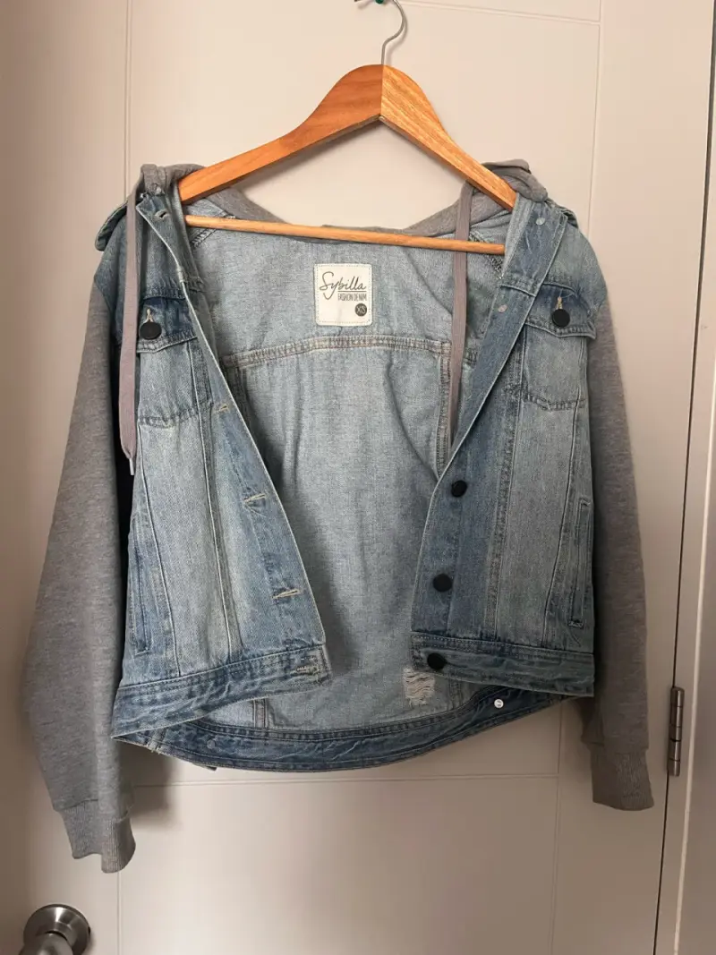 Chaqueta de mezclilla con capucha Sybilla - 1