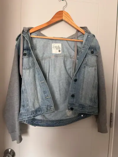Chaqueta de mezclilla con capucha Sybilla - miniatura 1