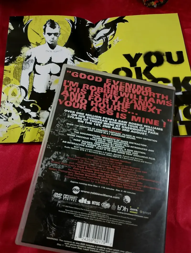 DVD Robbie Williams Live at Knebworth original - 2