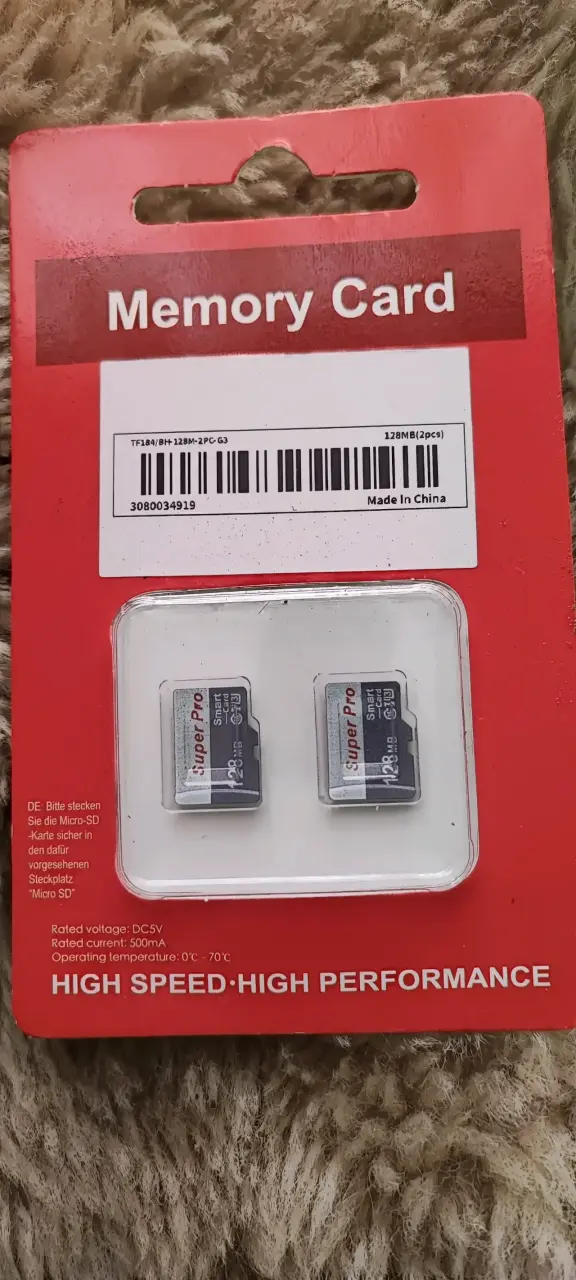 Tarjeta de Memoria MicroSD 128MB Super Pro - 1