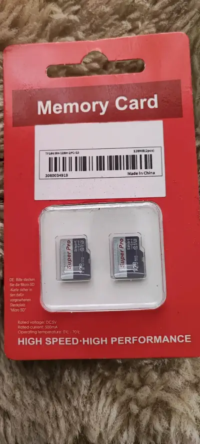 Tarjeta de Memoria MicroSD 128MB Super Pro - miniatura 1