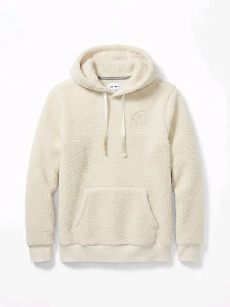 Polerón de lana con capucha Old Navy beige