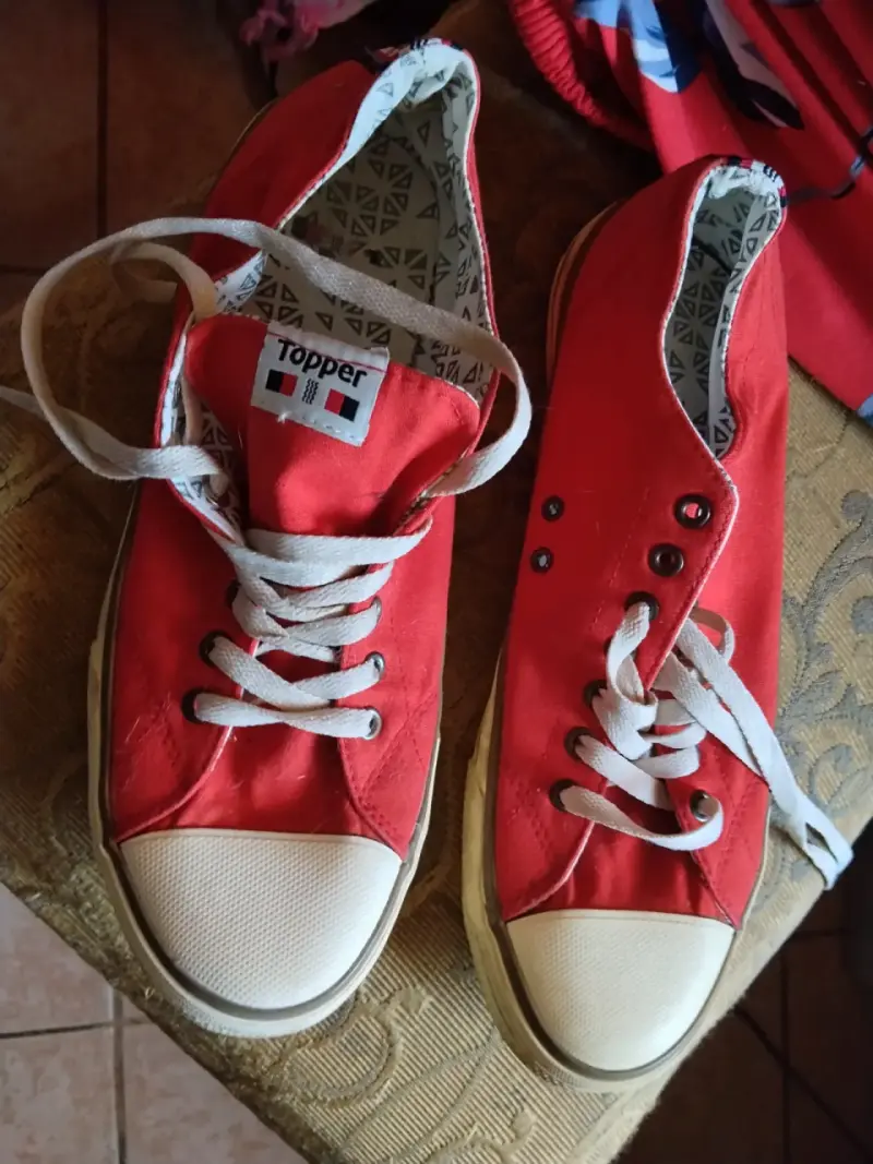 Zapatillas rojas Topper unisex casuales - 2