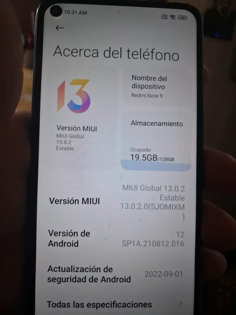 Smartphone Xiaomi Redmi Note 9 128GB Azul - 4