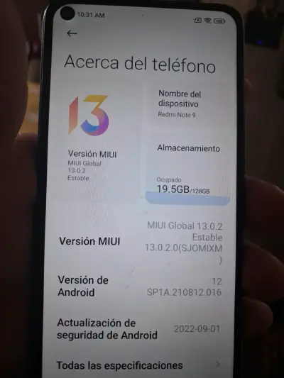 Smartphone Xiaomi Redmi Note 9 128GB Azul - miniatura 4
