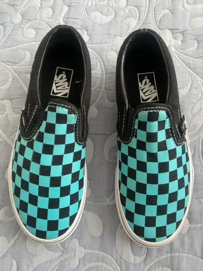 Zapatillas Vans NUEVAS  18cm Checkerboard Slip-On - miniatura 1