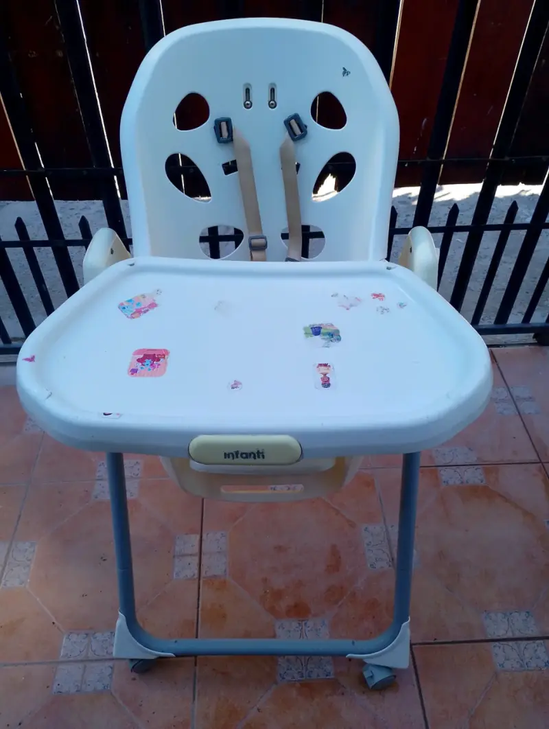 Silla de comer para bebé con bandeja ajustable - 4
