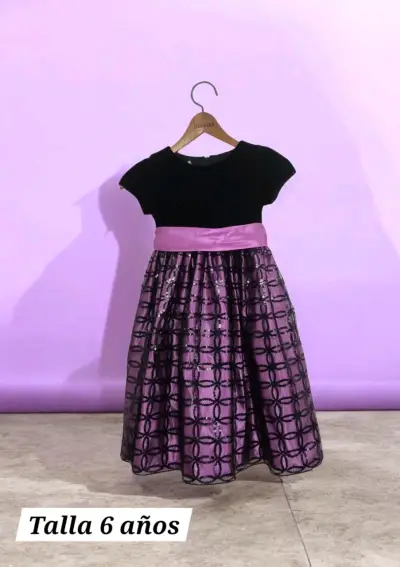 Vestido de fiesta para niña talla 6 años - miniatura 1