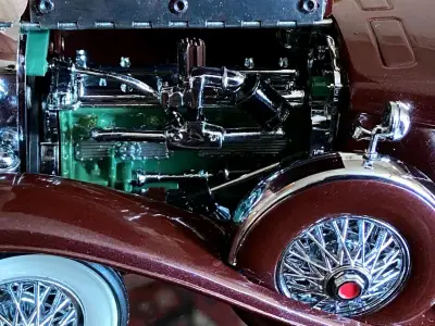 Duesenberg j 1935 franklin mint 1:24 - miniatura 2