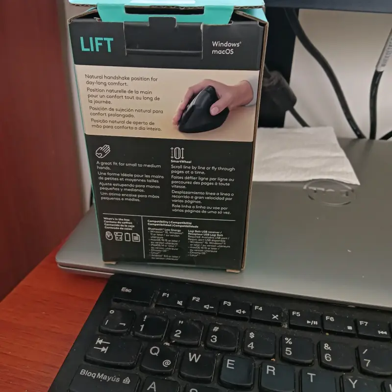 Mouse ergonómico vertical Logitech Lift - 2