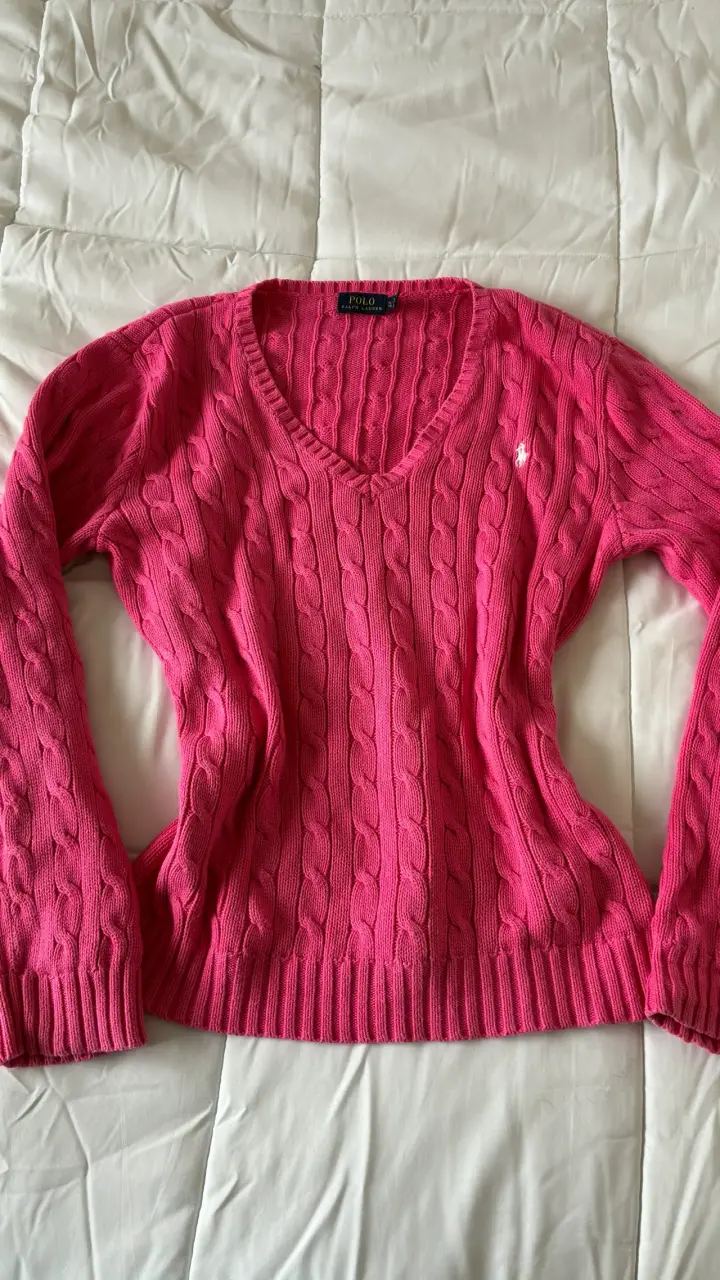 Suéter rosa de lana Polo Ralph Lauren - 1